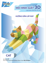 Bộ kit DIY Mô hình giấy 3D Cat tự láp ráp (MH-02)