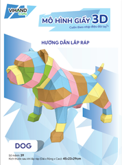 Bộ kit DIY Mô hình giấy 3D Dog tự láp ráp (MH-04)