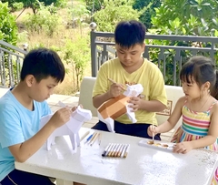 Bộ kit DIY Mô hình giấy 3D Bull tự láp ráp (MH-03)