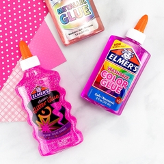 Bộ sản phẩm mini làm slime Elmer’s Washable Color Glue Slime Kit – Hồng (Pink)