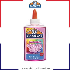 Keo dán trong suốt Elmer’s Washable Color Glue 147ml – Hồng (Pink)