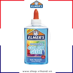 Keo dán trong suốt Elmer’s Washable Color Glue 147ml – Xanh dương (Blue)