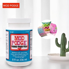 Keo đa năng để dán, phủ bảo vệ, in ảnh MOD PODGE Fabric chuyên dụng cho vải