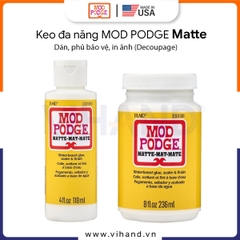 Keo đa năng để dán, phủ bảo vệ, in ảnh MOD PODGE Matte 3 trong 1 làm đồ thủ công