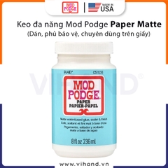Keo Đa Năng Mod Podge Paper Matte (Hiệu ứng mờ) – Dán, Phủ Bảo Vệ Và Hoàn Thiện Bề Mặt Chuyên Dụng Cho Giấy