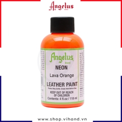 Màu vẽ da, vải Angelus Leather Paint Neon Lava Orange 118ml (4Oz) - 130