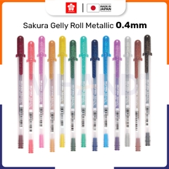 Bút bi Gel ánh kim viết thiệp Sakura Gelly Roll Metallic - Ngòi 0.4mm