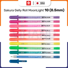 Bút bi Gel dạ quang, mực phát sáng Sakura Gelly Roll MoonLight 10 - Ngòi 0.5mm