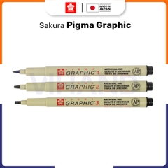 Bút vẽ đồ họa chuyên dụng Sakura Pigma Graphic - Màu đen