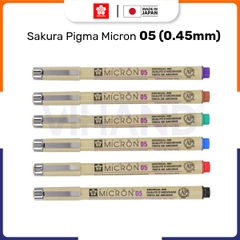 Bút line đi nét vẽ kỹ thuật Sakura Pigma Micron 05 - Ngòi 0.45mm