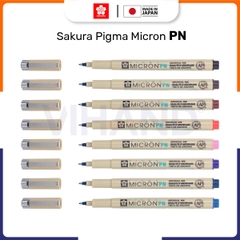 Bút line đi nét linh hoạt, nhiều màu Sakura Pigma Micron PN - Ngòi 0.2mm > 0.5mm
