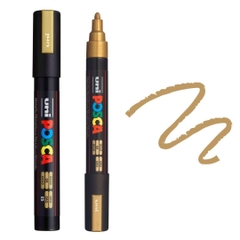 Bút sơn nước vẽ đa chất liệu Uni Posca PC-5M - Ngòi 1.8 - 2.5mm (Cây lẻ)