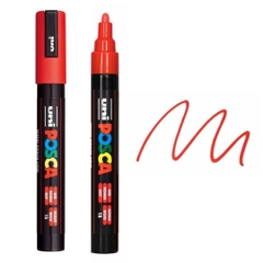 Bút sơn nước vẽ đa chất liệu Uni Posca PC-5M - Ngòi 1.8 - 2.5mm (Cây lẻ)