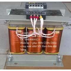 BIẾN ÁP 3 PHA 380V/220V/200V - 500VA - 1KVA - 2KVA - 3KVA - 4KVA - 5KVA