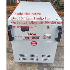 ỔN ÁP LIOA 15KVA - 15KW THẾ HỆ 2 DRII - 15000 II ĐỜI MỚI NHẤT 2024 - 2025 DÂY ĐỒNG 100%