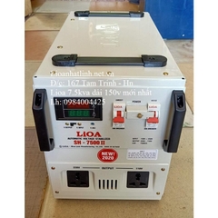ỔN ÁP LIOA 7.5KVA - 7KW SH - 7500 II ĐỜI MỚI NHẤT 2024 - 2025 DÂY ĐỒNG 100%