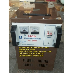 ỔN ÁP LIOA 20KVA 1 PHA (HÀNG TỒN KHO, HÀNG BẦY MẪU)