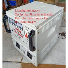 ỔN ÁP LIOA 3KVA - 3KW MÃ SẢN PHẨM DRI - 3000 II ĐỜI MỚI NHẤT 2024 - 2025 DÂY ĐỒNG 100%