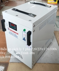 BIẾN ÁP CÁCH LY 1 PHA 5KVA 220V/ 220V/ 120V/ 100V HÃNG STANDA SẢN XUẤT