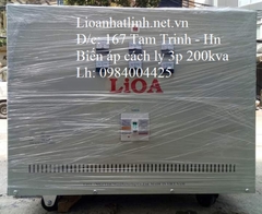 MÁY BIẾN ÁP CÁCH LY LIOA 3 PHA 200KVA