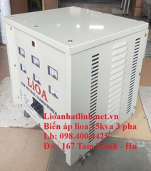 MÁY BIẾN ÁP LIOA 15KVA, BIẾN ÁP 3 PHA 380V 220V 15KVA - 15KW LOẠI TỰ NGẪU