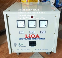 MÁY BIẾN ÁP LIOA 30KVA - 30KW, BIẾN ÁP 3 PHA 380V 220V 30KVA LOẠI TỰ NGẪU