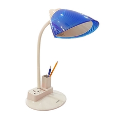 ĐÈN BÀN HỌC SINH KHỚP MỀM LIOA CÓ 1 Ổ CẮM ĐA NĂNG VÀ 1 HỘP ĐỰNG BÚT