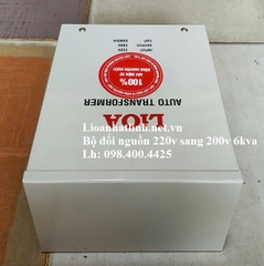BỘ ĐỔI NGUỒN 220V SANG 200V LIOA 6KVA - 6000VA - 6000W DÙNG CHO BẾP TỪ CỦA NHẬT