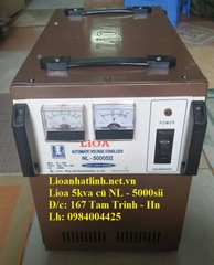 GIÁ BÁN ỔN ÁP LIOA 5KVA - 5KG CŨ DẢI 50V ~ 240V MODEL NL - 5000SII
