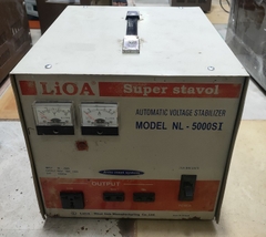 ỔN ÁP LIOA 5KVA - 5KVA - 5KW CŨ DẢI 90V - 60V - 50V - 40V LOẠI MẶT ĐỎ VỎ SỮA
