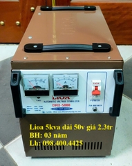 ỔN ÁP LIOA 5KVA DRII-5000 DẢI 50V HÀNG TRƯNG BẦY, BẦY MẪU THẾ HỆ 1