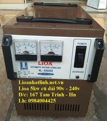 ỔN ÁP LIOA 5KVA - 5KW CŨ DẢI 90V ~ 240V MODEL NL - 5000SI