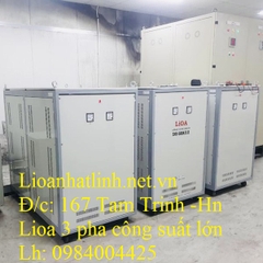 ỔN ÁP LIOA 600KVA 3 PHA MODEL SH3 - 600K/3II ĐỜI MỚI NHẤT HIỆN NAY