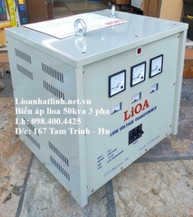MÁY BIẾN ÁP 50KVA - 50KW 3 PHA LOẠI TỰ NGẪU