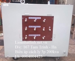 MÁY BIẾN ÁP CÁCH LY LIOA 3 PHA 200KVA