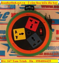 Ổ CẮM ĐĨA BAY LIOA DÂY 10M CÔNG SUẤT 10A 2200W MODEL DB10 - 2 -10A