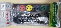 Ổ CẮM ĐIỆN LIOA 4 Ổ 2 CHẤU DÂY 5M CÓ CÔNG TẮC MODEL 4TS5-2 ( 4TSN5.2.5 )