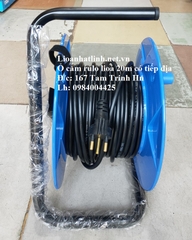 Ổ CẮM KÉO DÀI QUAY TAY LIOA KIỂU RULO 20M CÓ DÂY TIẾP ĐỊA ( QT20 - 3 - 15A)
