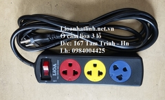 Ổ CẮM ĐIỆN LIOA 3 Ổ 2 CHẤU DÂY 5M CÓ CÔNG TẮC MODEL 3TS5-2 ( 3TSN5.2.5 )