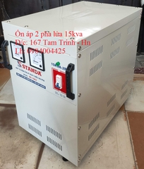 ỔN ÁP 2 PHA LỬA 15KVA - 15KW - 15KG STANDA GIÁ RẺ