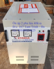 ỔN ÁP 2 PHA LỬA 40KVA - 40KW - 40KG STANDA GIÁ RẺ