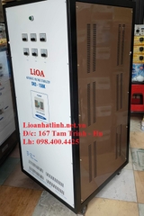 ỔN ÁP LIOA 150KVA 3 PHA SH3 - 150K THẾ HỆ 1 ĐỒNG HỒ CƠ, MẦU NÂU, GIÁ RẺ