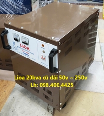 ỔN ÁP LIOA 20KVA - 20KW - 20KG - 20KV CŨ DẢI 50V ~ 250V MODEL DRII - 20000
