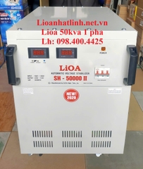 ỔN ÁP LIOA 50KVA - 50KW THẾ HỆ 2 SH - 50000 II ĐỜI MỚI NHẤT, DÂY ĐỒNG 100%
