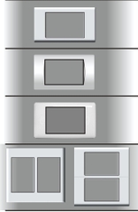 PHỤ KIỆN VIỀN ĐƠN - ĐÔI TRẮNG LIOA LẮP CHUNG CHO CÔNG TẮC CHỮ NHẬT E20 ART