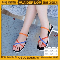 Mẫu dép thời trang quai tăm màu sắc siêu nhẹ rất nữ tính và đáng yêu