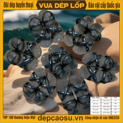 Dòng Dép cao su lốp Máy bay bố vải mài mẫu 4 quai Khe Sanh, 5 quai Giải Phóng