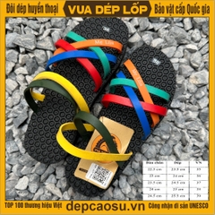 Dép 6 quai màu sắc công nghệ mới, nhẹ, êm, đế cao từ 3cm trở lên, không đen chân, chống trơn trượt