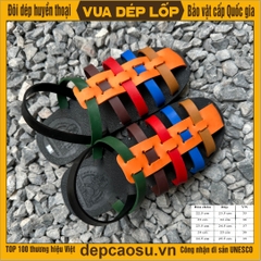 Dép màu sắc công nghệ mới, không đen chân mẫu Rọ, đế bệt