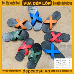 Dép 2 quai chéo quai nhỏ màu da cam